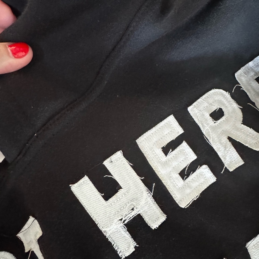 Men's Black Graphic Hoodie with Bold Lettering - Picture 6 of 13